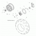 R12VE76AB/AD/AE/AJ/AO RZR S 800 EFI Колеса перед