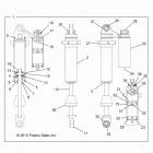 Z14VH76AC/AD/EAI/EAK/EAJ/EAL/EAW RZR 800 Передний аммортизатор