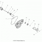 Z14VH76AC/AD/EAI/EAK/EAJ/EAL/EAW RZR 800 Engine, oil pump and water pump