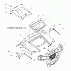 Z14VH76AC/AD/EAI/EAK/EAJ/EAL/EAW RZR 800 Body, hood and front body work