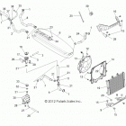 R12VE76AB/AD/AE/AJ/AO RZR S 800 EFI Система охлаждения