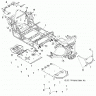 Z14XT9EFX RZR 4 900 INTL Chassis, main frame and skid plate