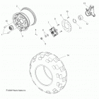 R13XE76AD/EAI RZR 4 800 EFI Колесо заднее