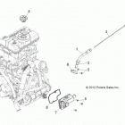 Z14XT9EFX RZR 4 900 INTL Engine, oil dipstick
