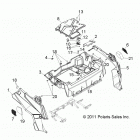 R13JT87AD/AL/9EAK/EAL/EAO/EAT/EAW/EAP RZR XP 900 EFI Body, rear rack and fenders