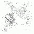 R12XE7EFX RZR 4 800 EFI EPS INTL Engine, transmission mounting