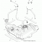 R11VH76/VY76 RZR 800 EFI/EPS ALL OPTIONS Топливный бак