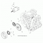 Z14XT9EFX RZR 4 900 INTL Engine, starter and drive