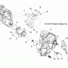 R13VE76FX/FI RZR S 800 EFI INTL/ISRAEL Drive train, gearcase, differential mounting