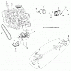 Z14XT9EFX RZR 4 900 INTL Engine, oil pump and oil cooler