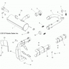 R11XH76AW/AZ/XY76AA RZR 4/EPS RGE Engine, exhaust system