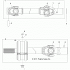 Z14XT9EFX RZR 4 900 INTL Кардан передний