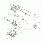 R13VH76AC/AD/AN/AS/EAI RZR 800 EFI Engine, crankcase and crankshaft