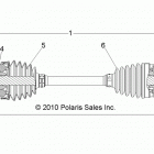 Z14VH76AC/AD/EAI/EAK/EAJ/EAL/EAW RZR 800 Drive train, rear half shaft