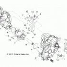 Z14VH76AC/AD/EAI/EAK/EAJ/EAL/EAW RZR 800 Drive train, gearcase, carrier mounting