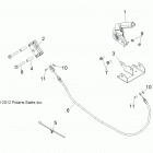 Z14JT9EFX RZR 900 INTL Brakes, park brake