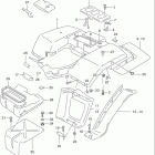 LT-F250 Quad Runner Заднее крыло
