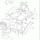 LT-F4WDX King Quad Заднее крыло