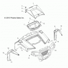 R13VE76FX/FI RZR S 800 EFI INTL/ISRAEL Body, hood and front body work