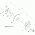 A09VA17AA/AD RZR 170 Вариатор,первичный