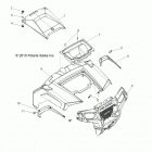R11VH76/VY76 RZR 800 EFI/EPS ALL OPTIONS Body, hood and front body work