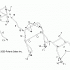 R12XE76AD/7EAB/EAO RZR 4 800 EFI Chassis, cab frame and side bars