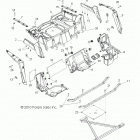 R12VE76AB/AD/AE/AJ/AO RZR S 800 EFI Body, rear rack and fenders