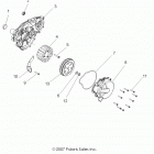 R09VH76 RZR 800 EFI ALL OPTIONS Engine, stator and flywheel