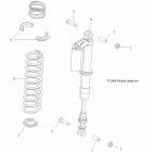 R12VE76AB/AD/AE/AJ/AO RZR S 800 EFI Suspension, front shock mounting