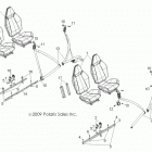 R11XY76FX RZR 4 INTL Body, seat mounting and belts