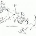 R11XH76AW/AZ/XY76AA RZR 4/EPS RGE Body, seat mounting and belts