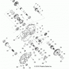 R11XY76FX RZR 4 INTL Drive train, main gearcase internal components 1