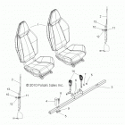 R11VH76/VY76 RZR 800 EFI/EPS ALL OPTIONS Body, seat mounting and belts