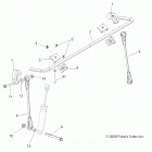 R11VH76/VY76 RZR 800 EFI/EPS ALL OPTIONS Suspension, stabilizer bar, front