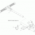 R11JH87AA/AD RZR XP 900 Body, grab bar, passenger