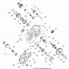R11VH76/VY76 RZR 800 EFI/EPS ALL OPTIONS Drive train, main gearcase internals 1