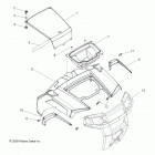 R09VH76 RZR 800 EFI ALL OPTIONS Body, hood and front body work