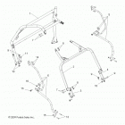 R09VH76 RZR 800 EFI ALL OPTIONS Chassis, cab frame and side bars