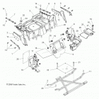 R09VH76 RZR 800 EFI ALL OPTIONS Body, rear rack and fenders