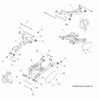 R09VH76 RZR 800 EFI ALL OPTIONS Suspension, rear control arms