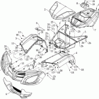 Dinli ATV 700 GT1 Переднее крыло