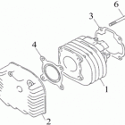 ATV 100 RS Цилиндр