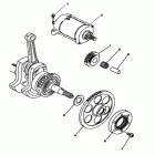 HiSun ATV 700 H EFI Стартер, обгонная муфта