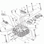 HiSun ATV 700 H Головка цилиндра