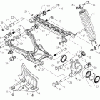 Dinli ATV 600 GT Задняя подвеска, левая сторона