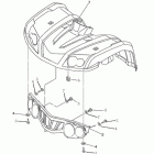HiSun ATV 400 H FRONT FRAME BODY & LARGE LIGHT SETTING PLATE