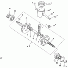 ATV 110 D (603) Коленвал, шатун, поршень