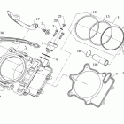 Dinli ATV 800 D Цилиндр, поршень
