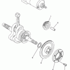 HiSun ATV 400 H STARTING MOTOR PAIR GEARWHEEL & GEARWHEEL SHAFT