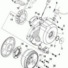 HiSun ATV 800 GT Left crankcase cover & Magnetor